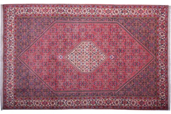 Perser Bidjar Zandjan 311x202 Handgeknüpft Teppich 200x310 Rot Orientalisch Kurzflor