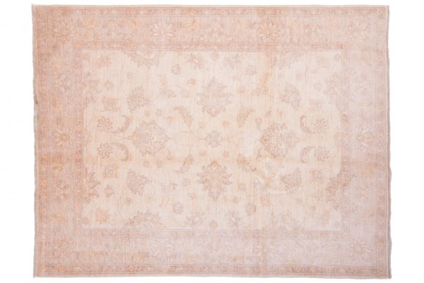 Afghan Chobi Ziegler 204x157 Handgeknüpft Teppich 160x200 Beige Orientalisch Kurzflor