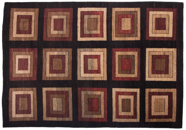 Afghan Modern Chobi Ziegler 258x183 Handgeknüpft Teppich 180x260 Mehrfarbig Geometrisch