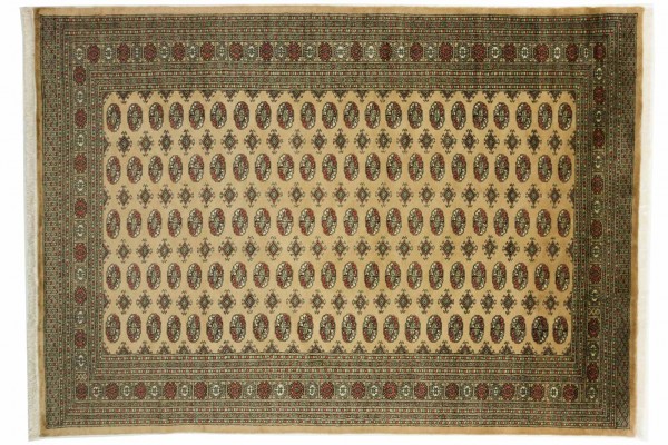 Pakistan Buchara 301x214 Handgeknüpft Teppich 210x300 Natur Orientalisch Kurzflor