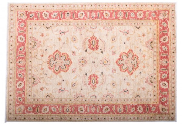Afghan Chobi Ziegler Fein 173x123 Handgeknüpft Teppich 120x170 Rot Blumenmuster