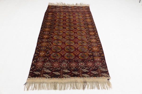 Kaukasus Buchara 197x112 Handgeknüpft Teppich 110x200 Mehrfarbig Orientalisch Kurzflor