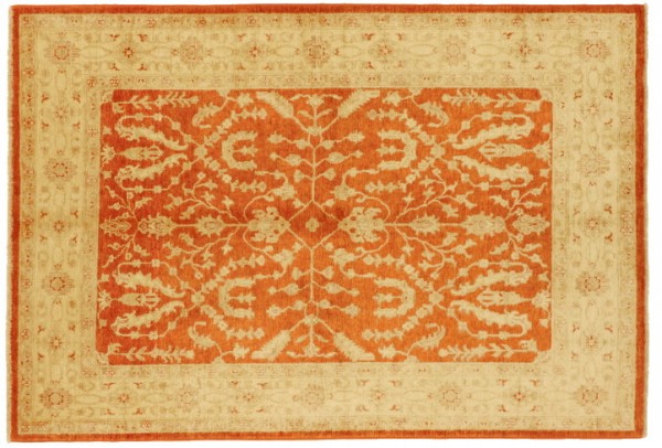 Afghan Chobi Ziegler 240x168 Handgeknüpft Teppich 170x240 Rot Orientalisch Kurzflor